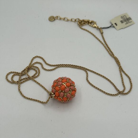 Talbots Coral And Pink Floral Necklace - Picture 1 of 7